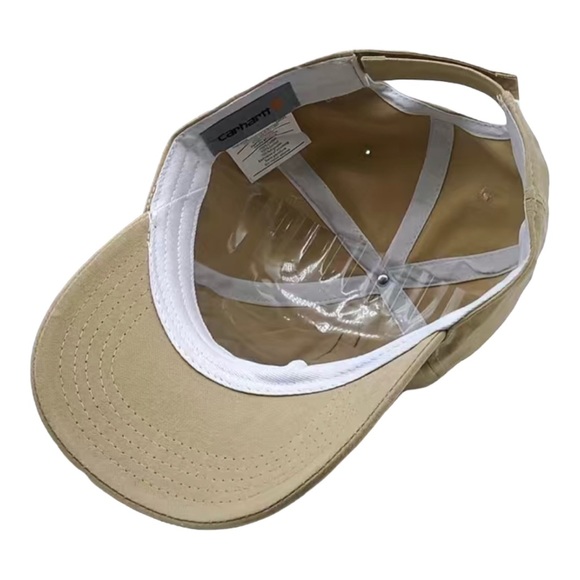 ๐ Carhartt Khaki Adjustable Canvas Baseball Cap | One Size - Picture 3 of 3